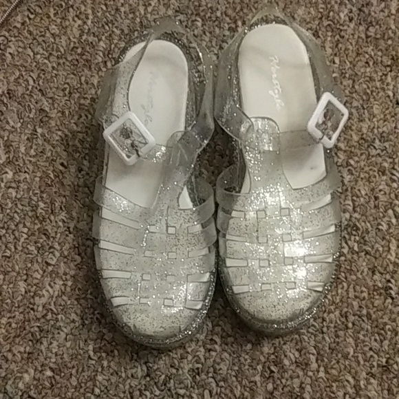 Glittery clear platforms - Picture 1 of 7
